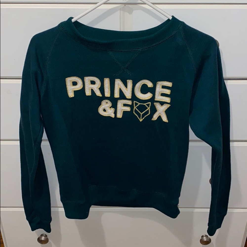 emerald green crew neck